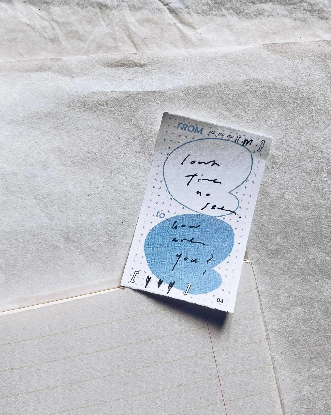 some sort of fern Flowing Thoughts Message Sticker Roll