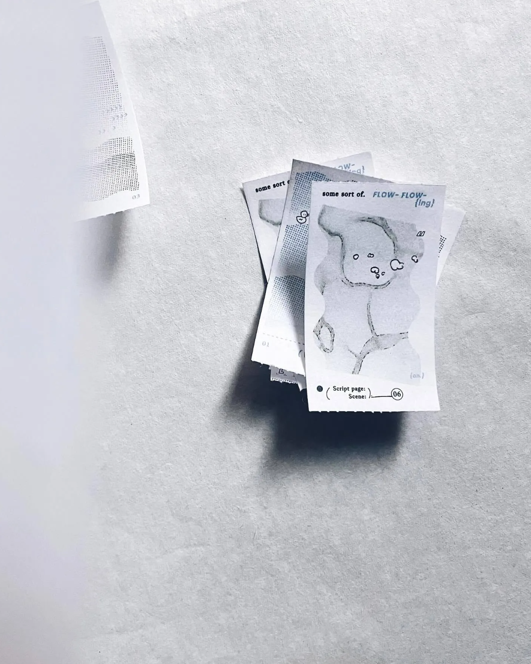 some sort of fern Flowing Thoughts Message Sticker Roll