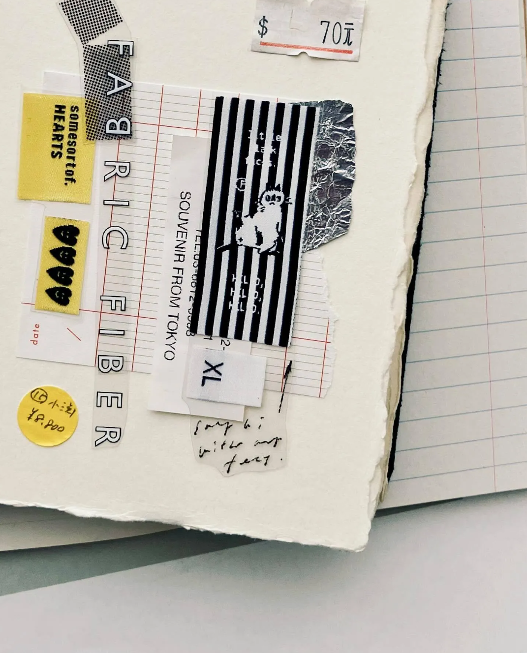 some sort of fern a fabric label PET Tape