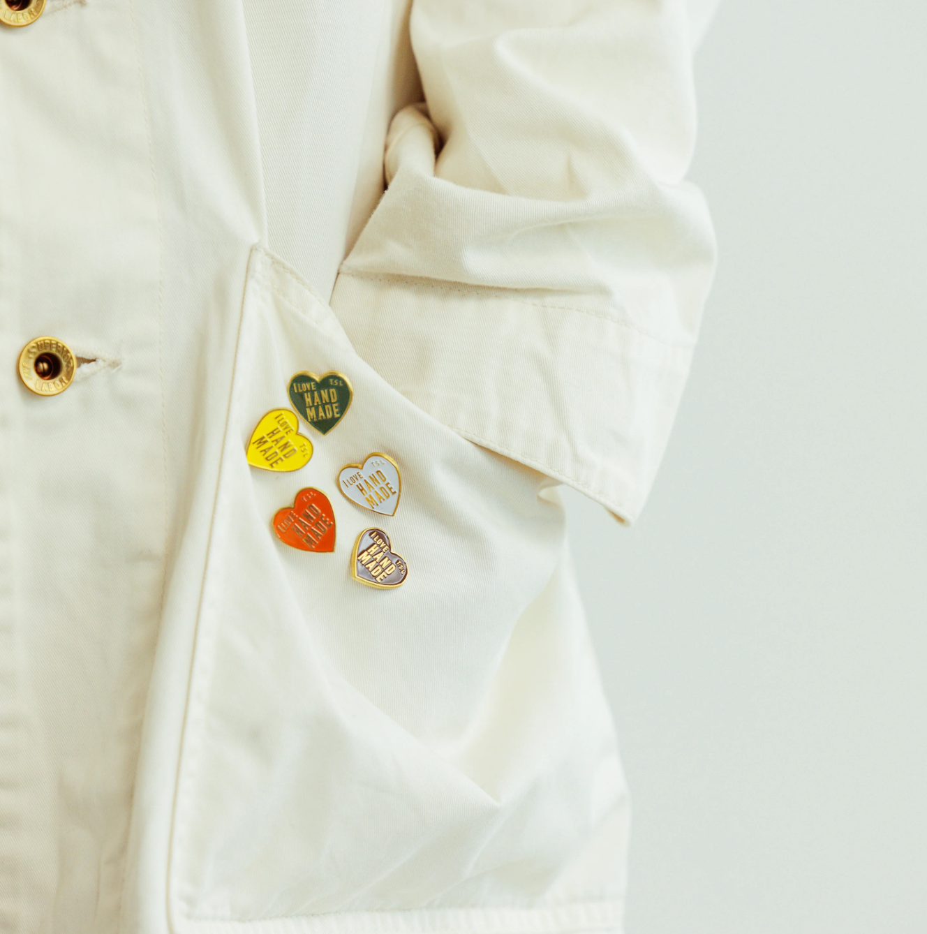 The Superior Labor Heart Logo Pin (6 Colours)