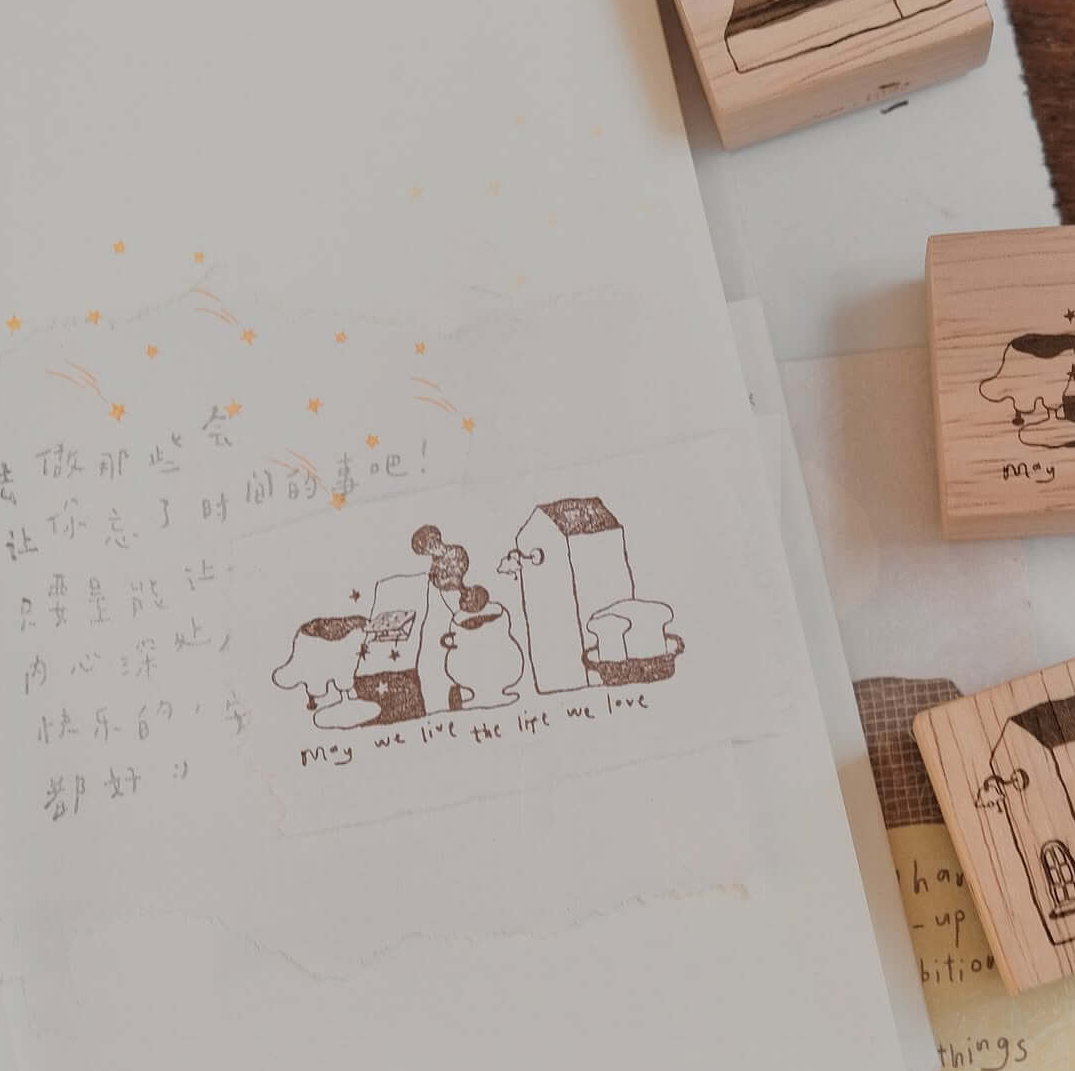May We Live the Life We Love Rubber Stamps bighands x som (3 designs)
