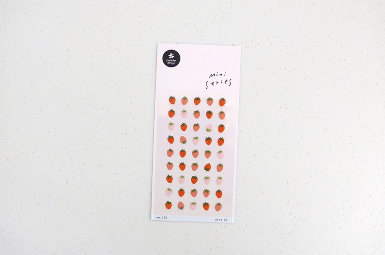 Mini Series Stickers- Deco.20 (Strawberry)