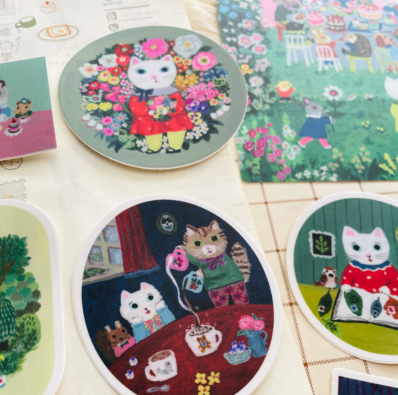 Nico Neco x Yumi Kitagishi Vinyl Sticker (6 designs, sold separately)