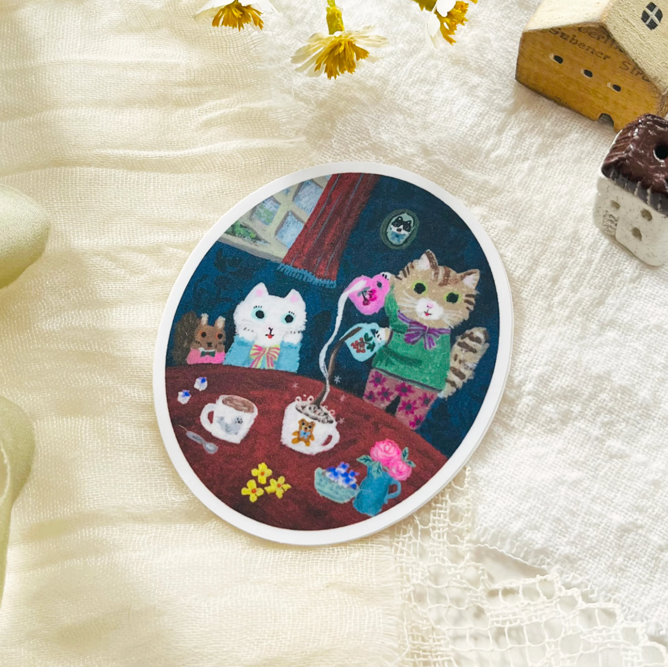 Nico Neco x Yumi Kitagishi Vinyl Sticker (6 designs, sold separately)