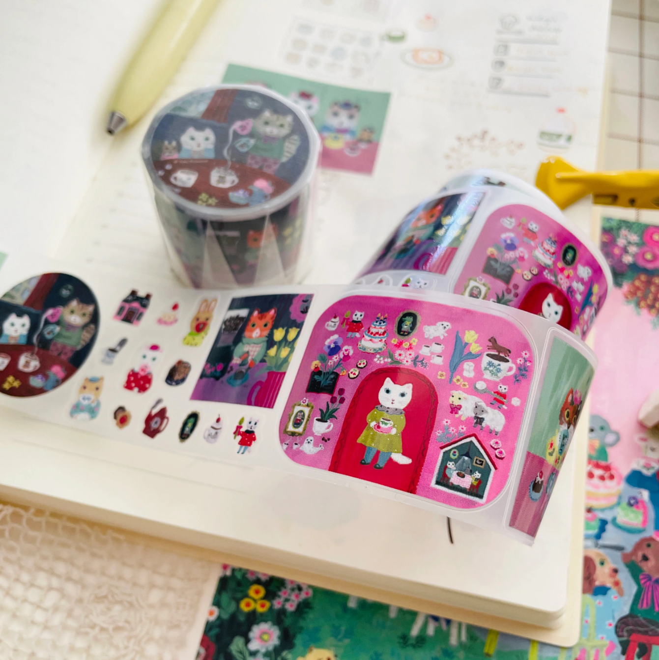 Nico Neco x Yumi Kitagishi PET Tape: Tea with Friends