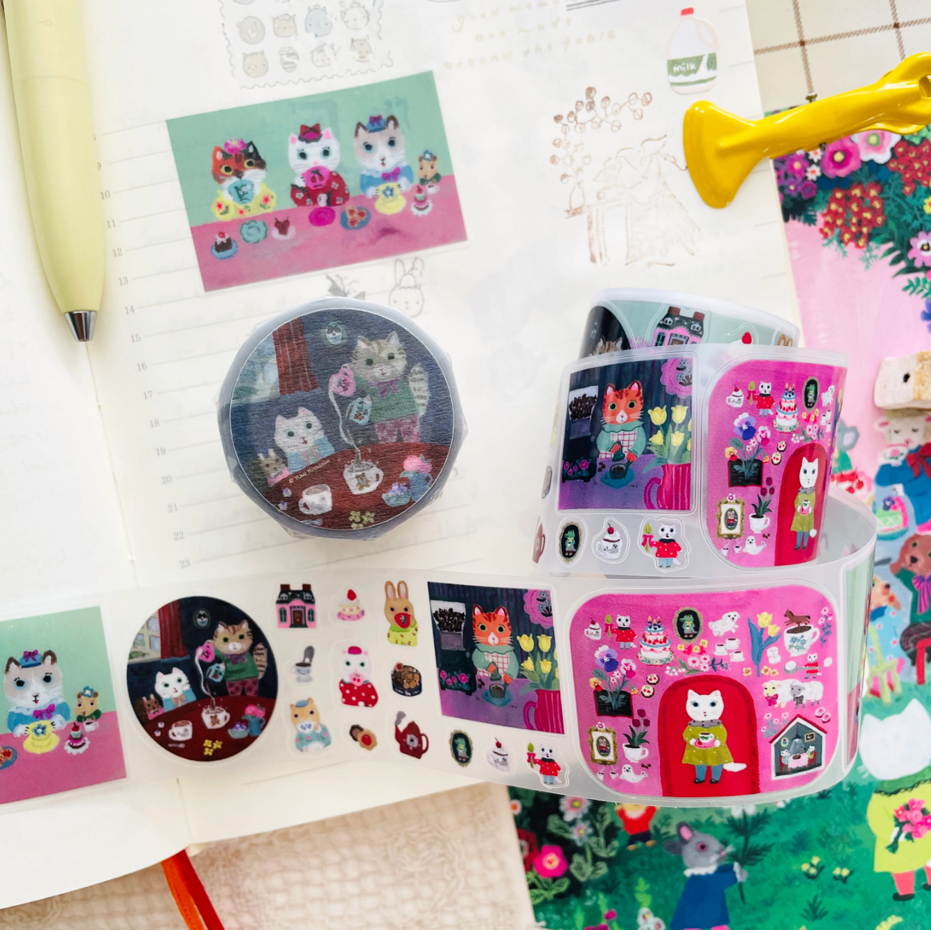 Nico Neco x Yumi Kitagishi PET Tape: Tea with Friends