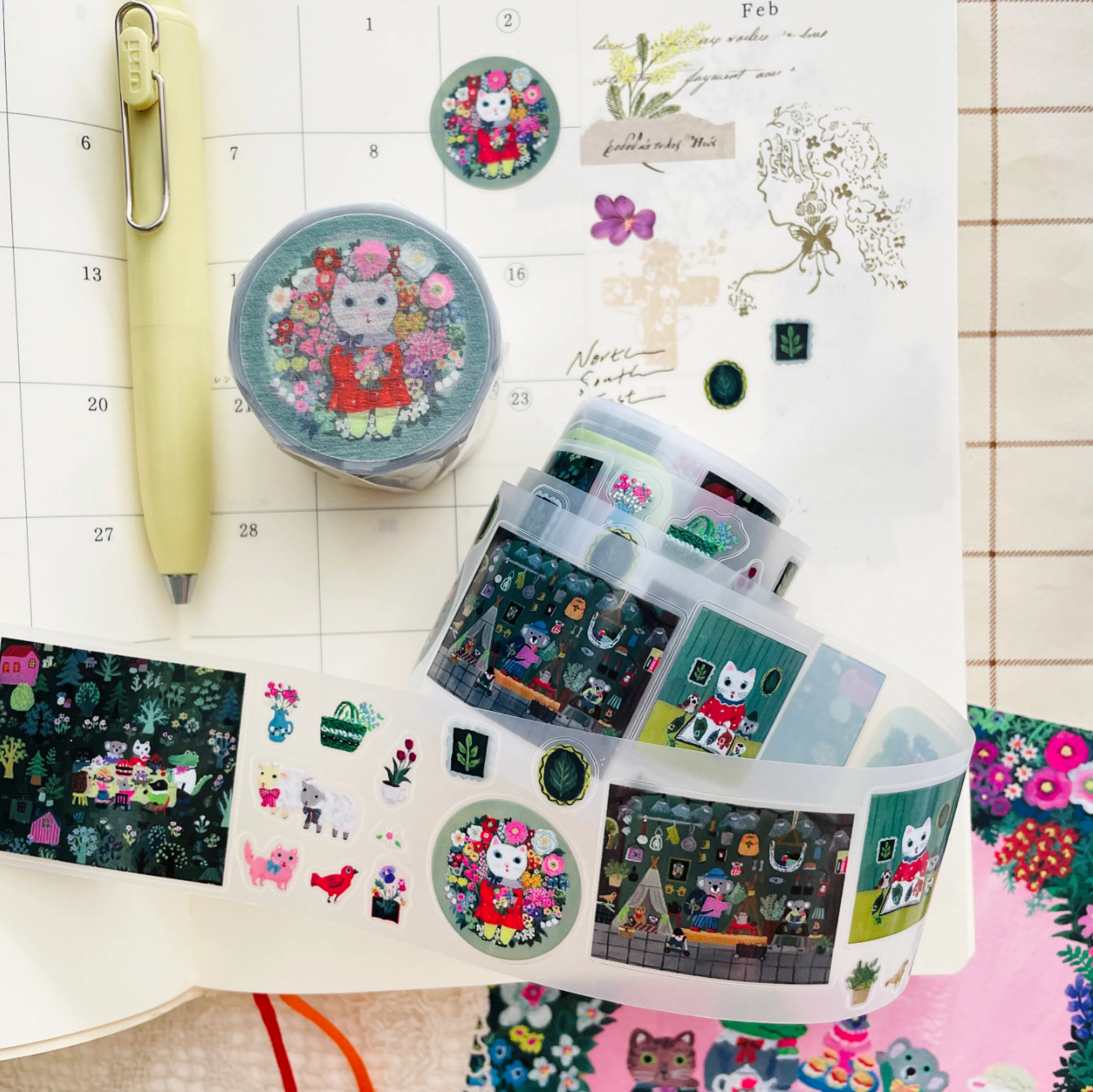 Nico Neco x Yumi Kitagishi PET Tape: Living in Nature