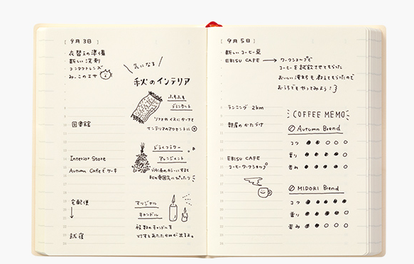 Midori 2026 MD 1 Day 1 Page Diary-A6