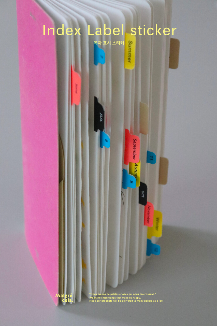 Index Label Sticker