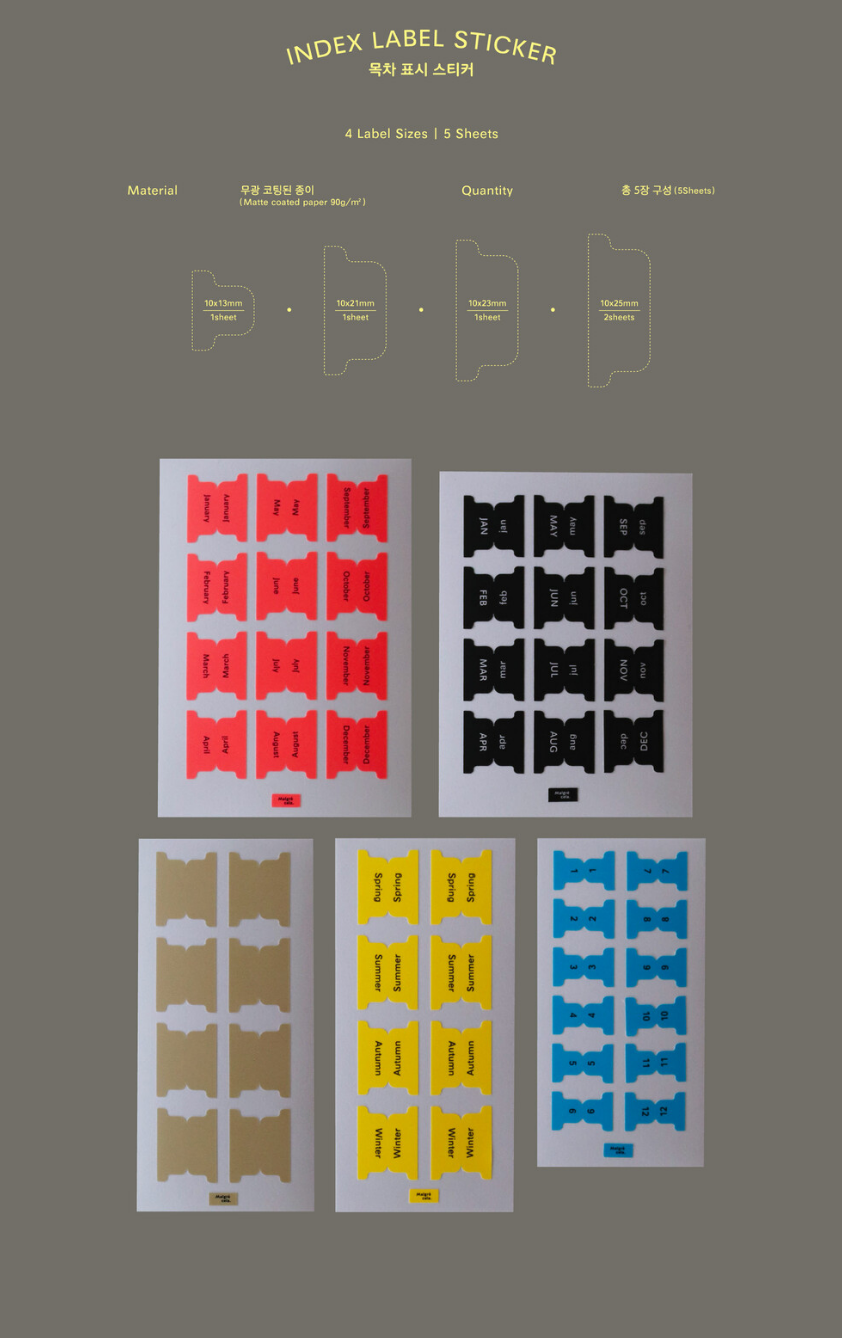 Index Label Sticker
