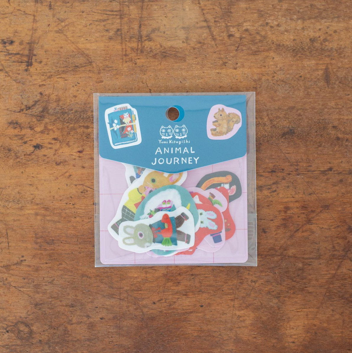 Yumi Kitagishi Flake Sticker: Animal Journey