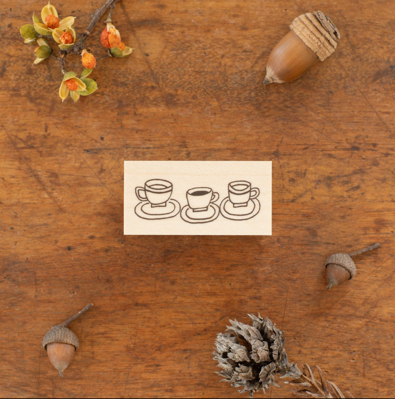 Tie Rubber Stamp: Tea Party