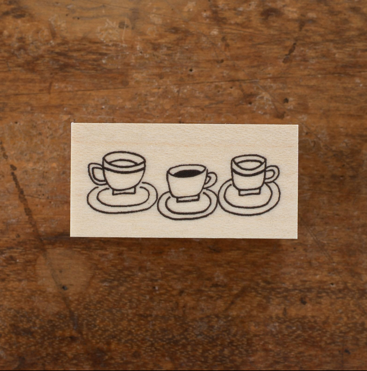 Tie Rubber Stamp: Tea Party