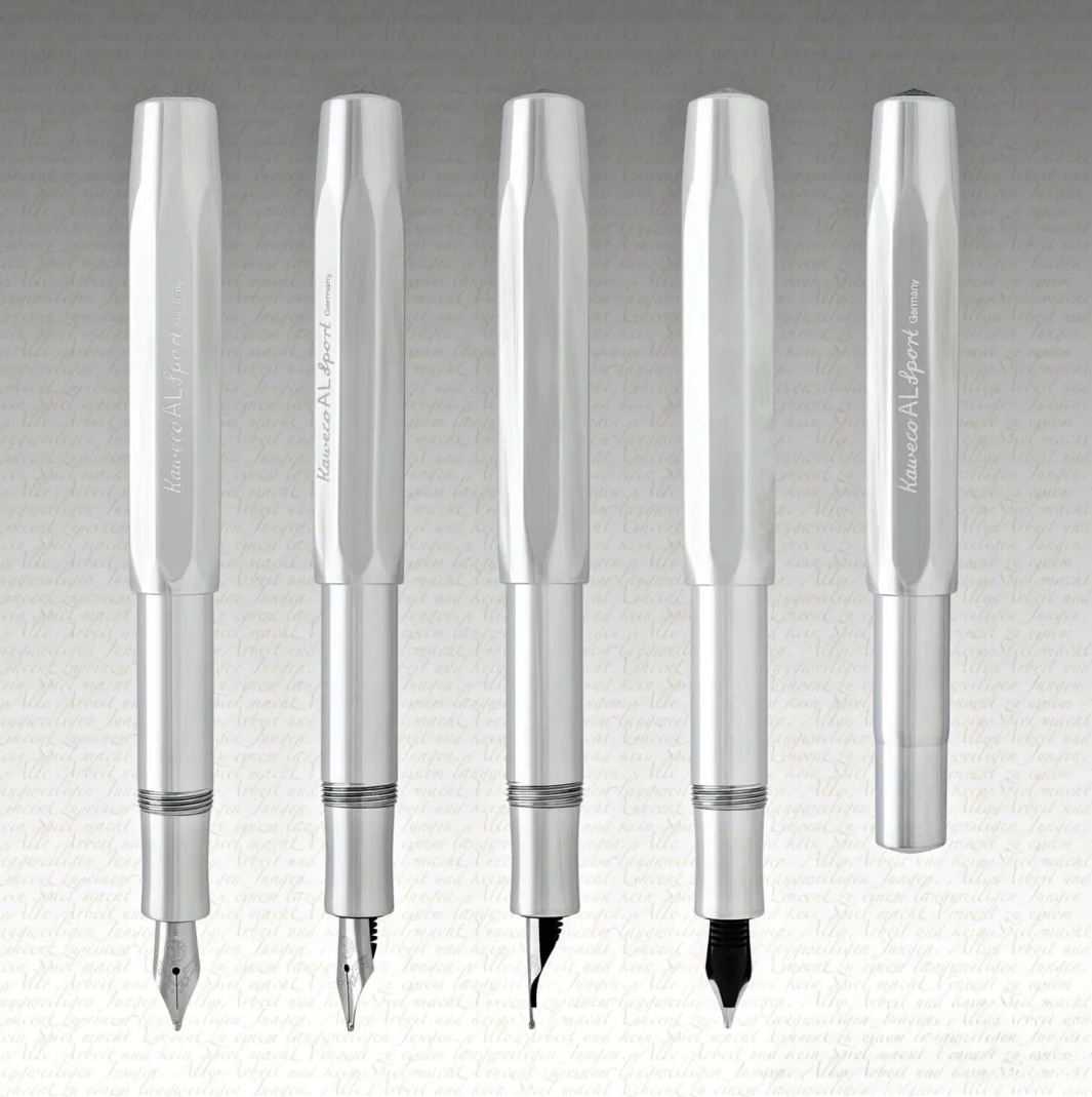Kaweco AL Sport Fountain Pen: Raw Aluminium