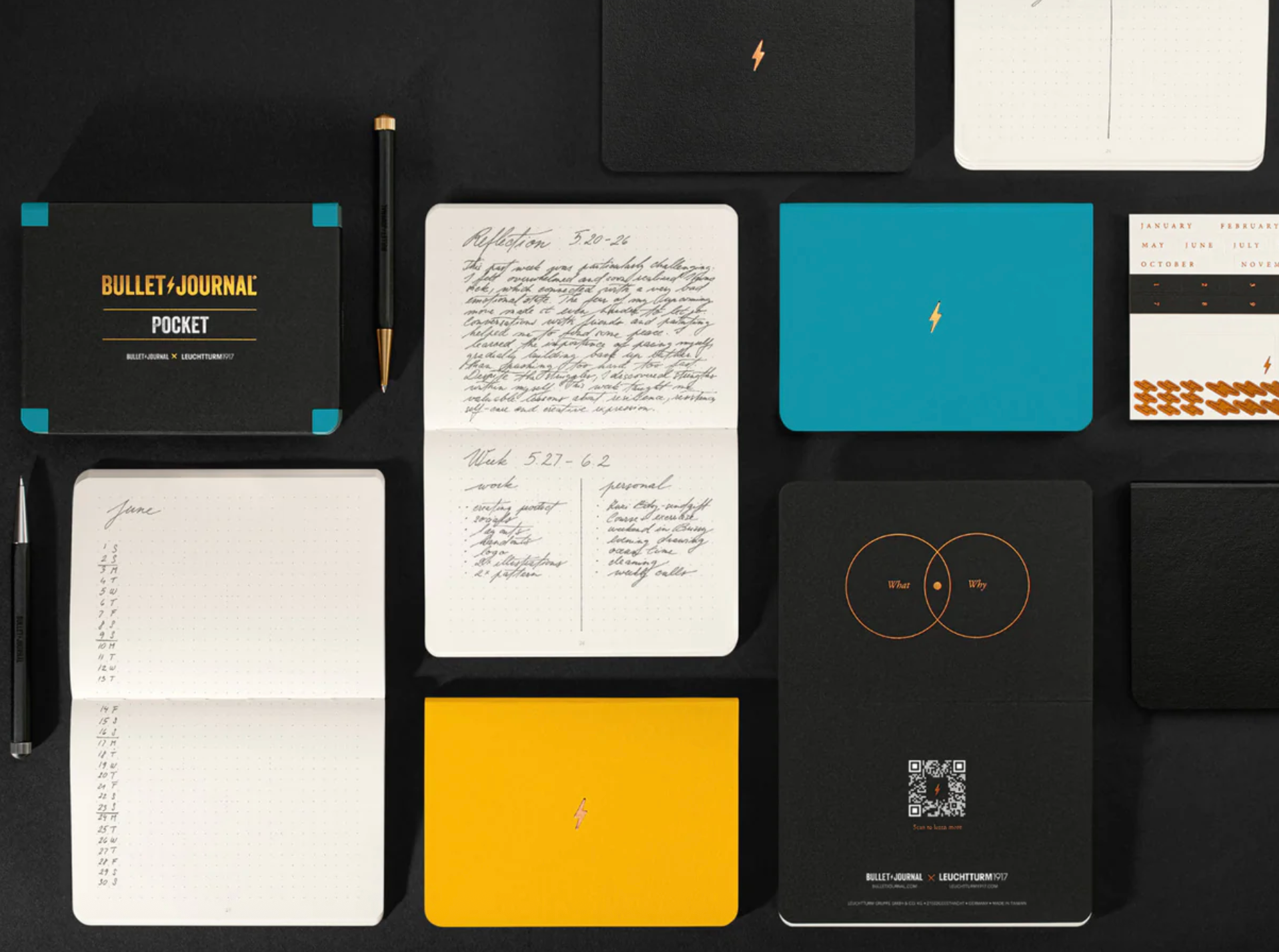 Leuchtturm1917 Bullet Journal Pocket: Turquoise25 (set of 3)
