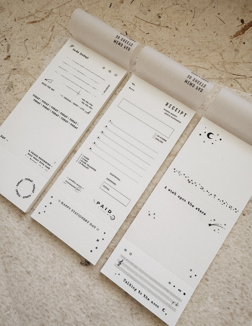 Penspapersplanner Memo Pad (3 designs)