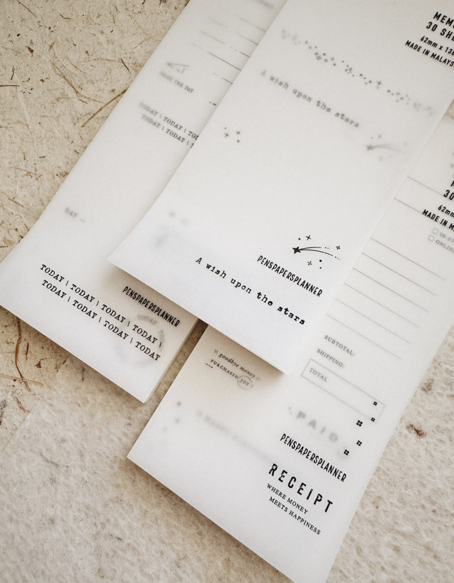 Penspapersplanner Memo Pad (3 designs)