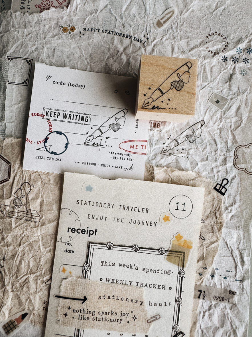 Penspapersplanner A Quiet Love For Stationery Rubber Stamps (8 designs)