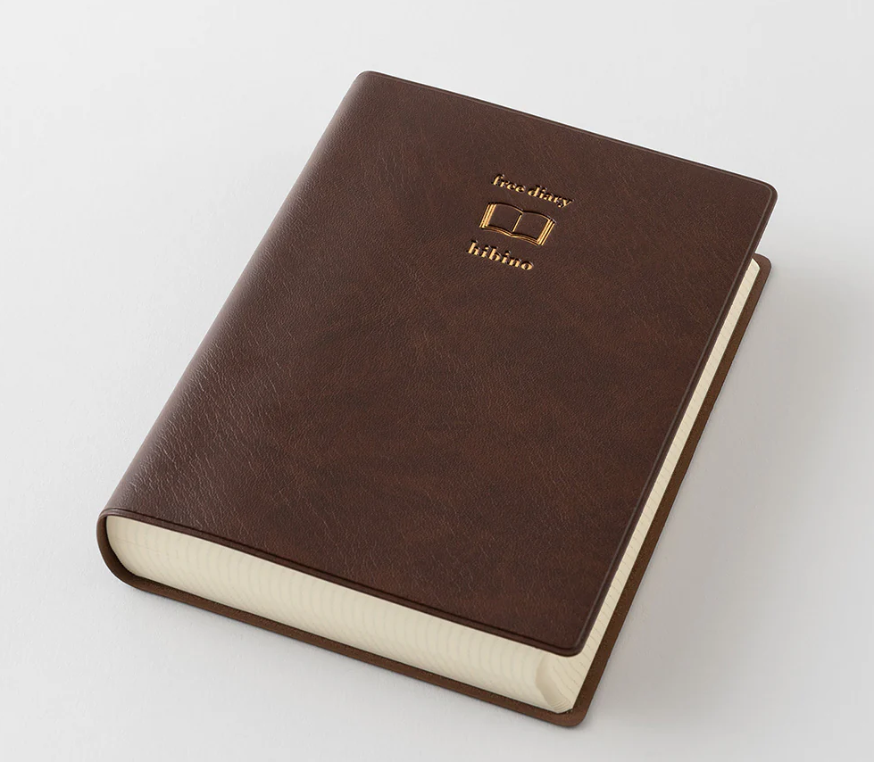 Midori Hibino Free Diary: Brown