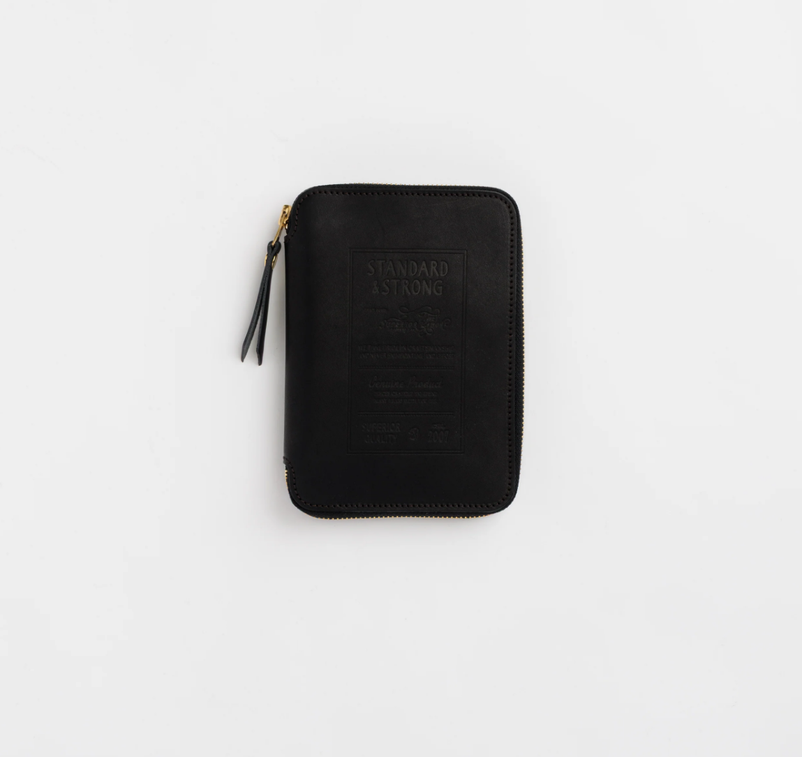 The Superior Labor: Stamped Series Zip Organizer A6 (Black)