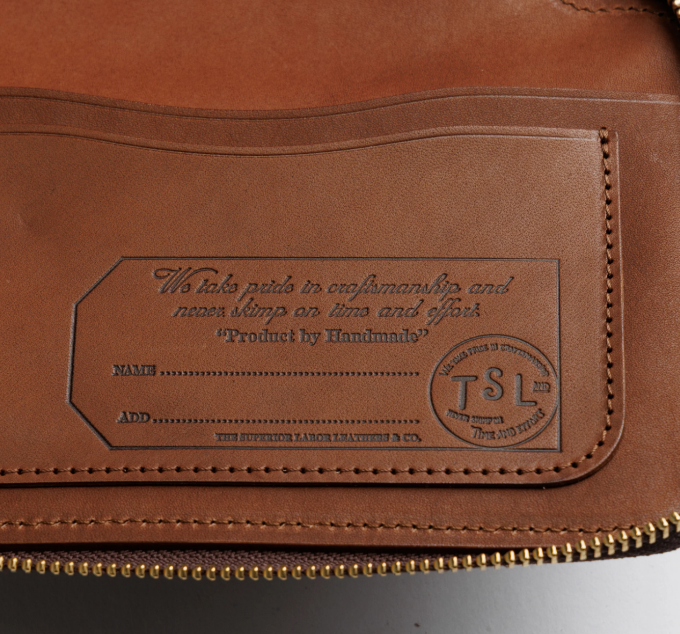 The Superior Labor: Stamped Series Zip Organizer A6 (Black)