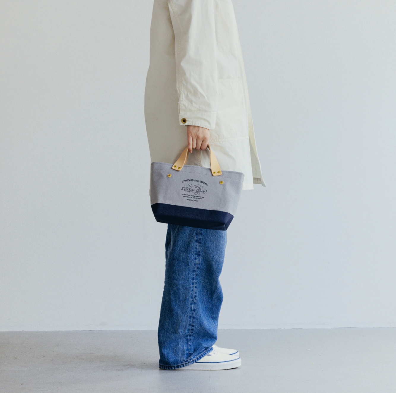 The Superior Labor-Engineer Bag Petite: Gray Canvas (6colours)