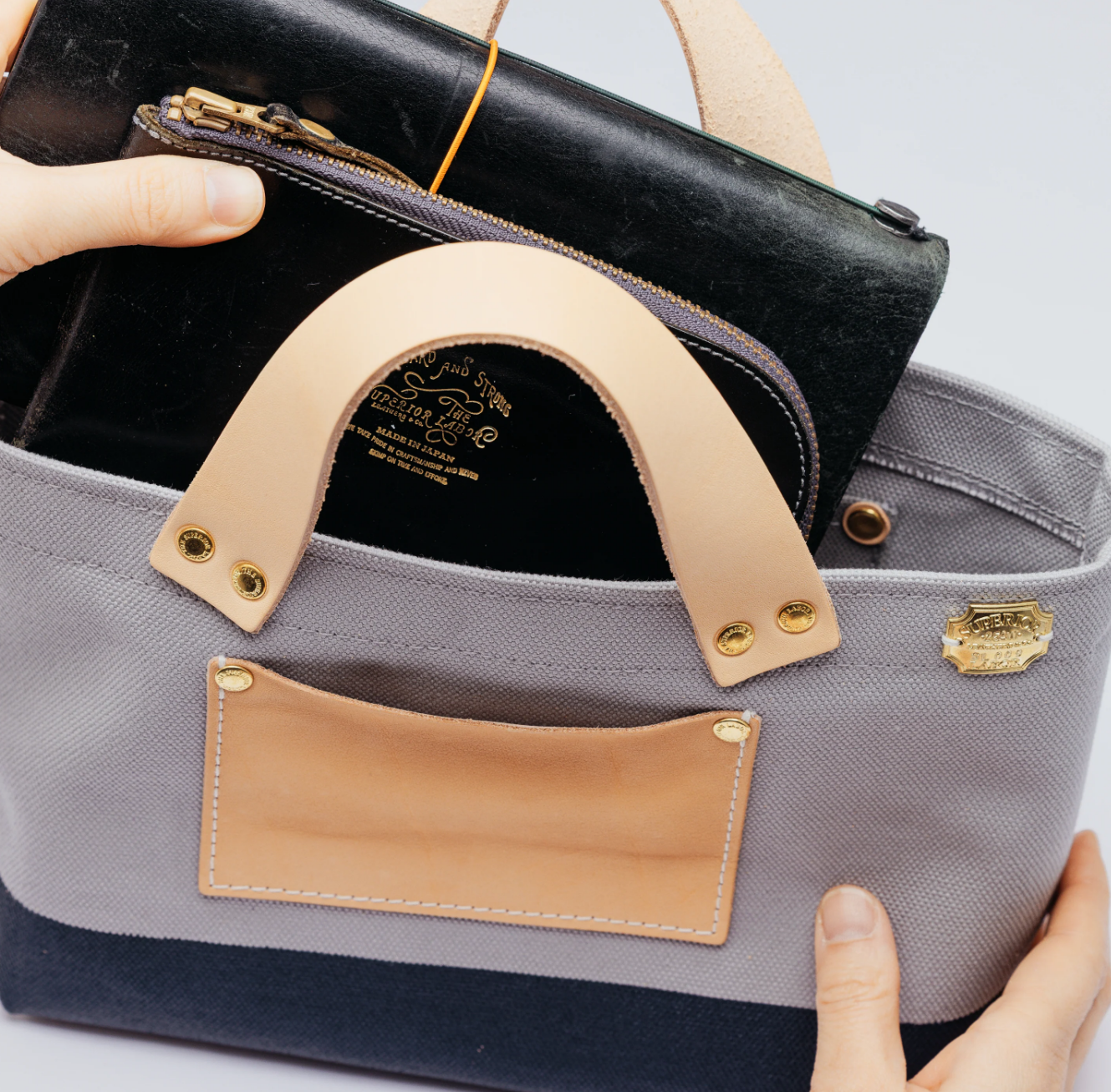 The Superior Labor-Engineer Bag Petite: Gray Canvas (6colours)