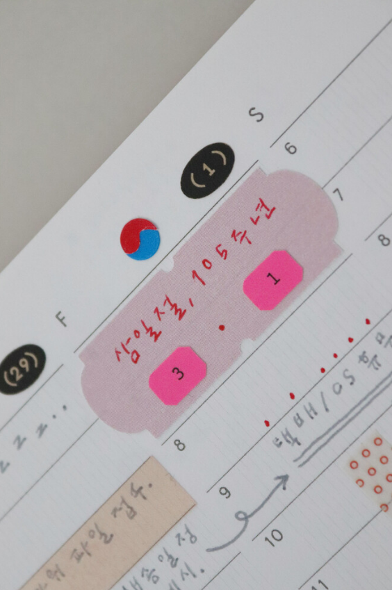 Date Stickers: Neon Pink Octagon