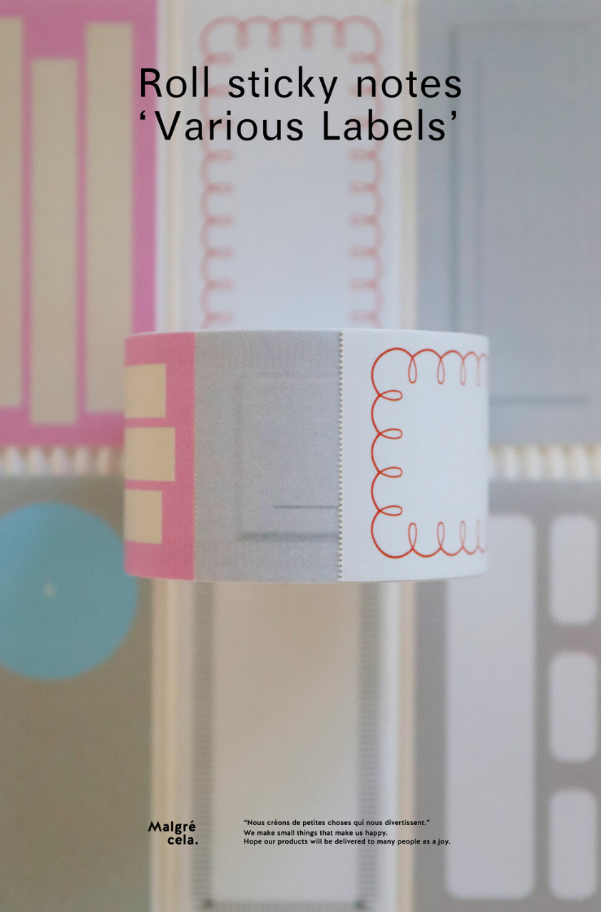 Roll Sticky Notes: Various Labels