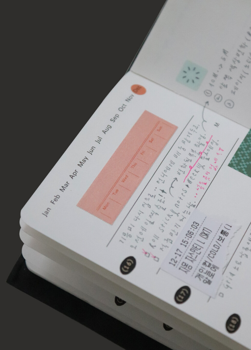 Roll Sticky Notes: Weekly Tracker