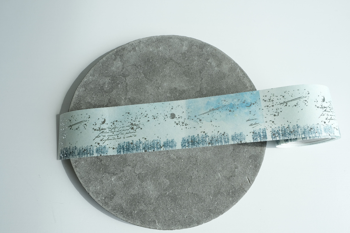 Yohaku Foil Stamped Tracing Paper Roll (RF-002) Green Star