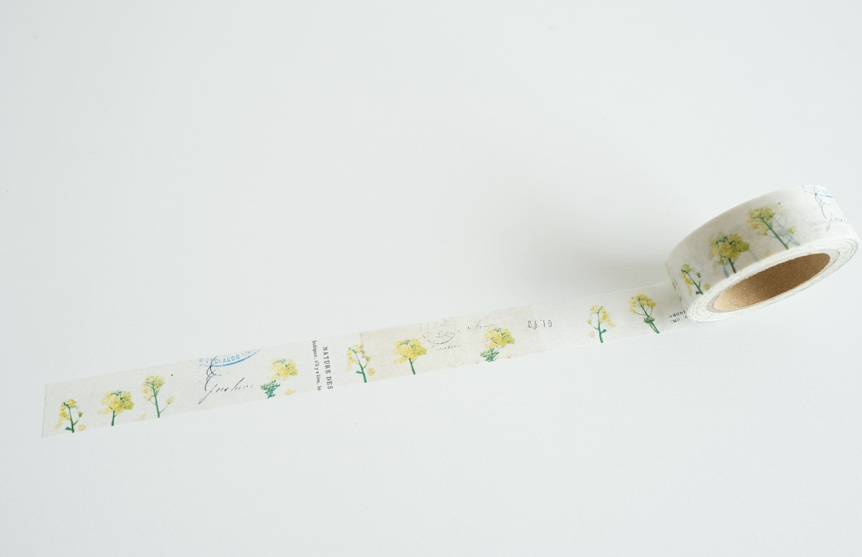 Yohaku Original Washi Tape- (Y-188) Nanohana