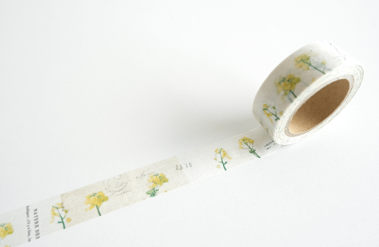 Yohaku Original Washi Tape- (Y-188) Nanohana