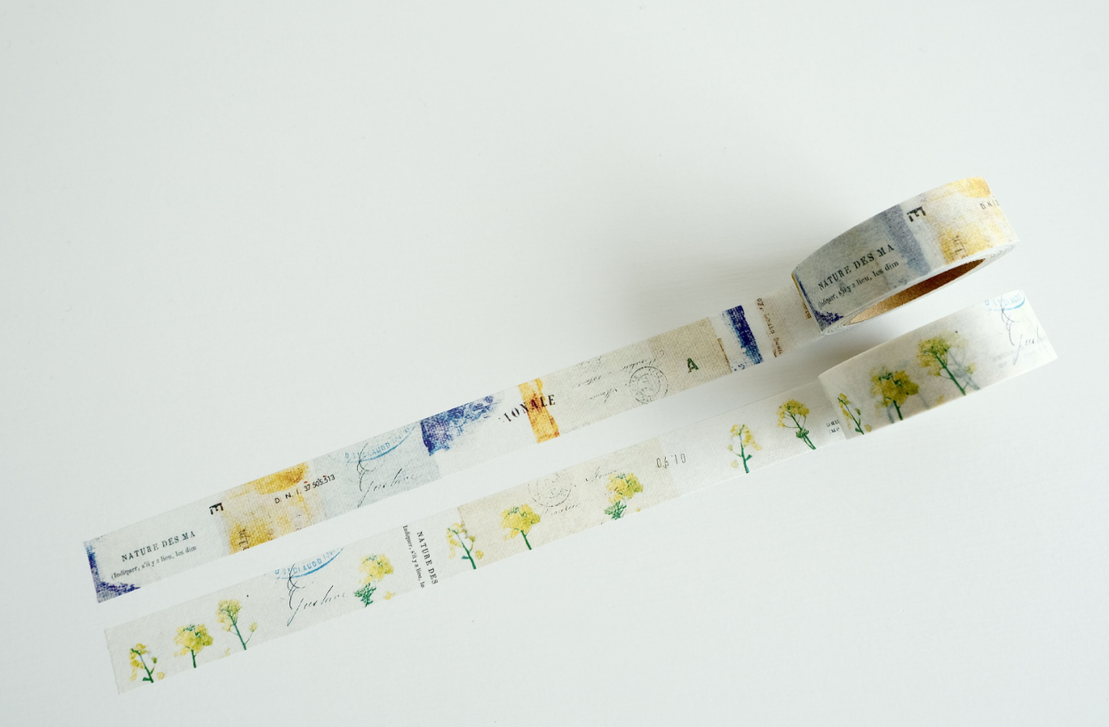 Yohaku Original Washi Tape- (Y-188) Nanohana