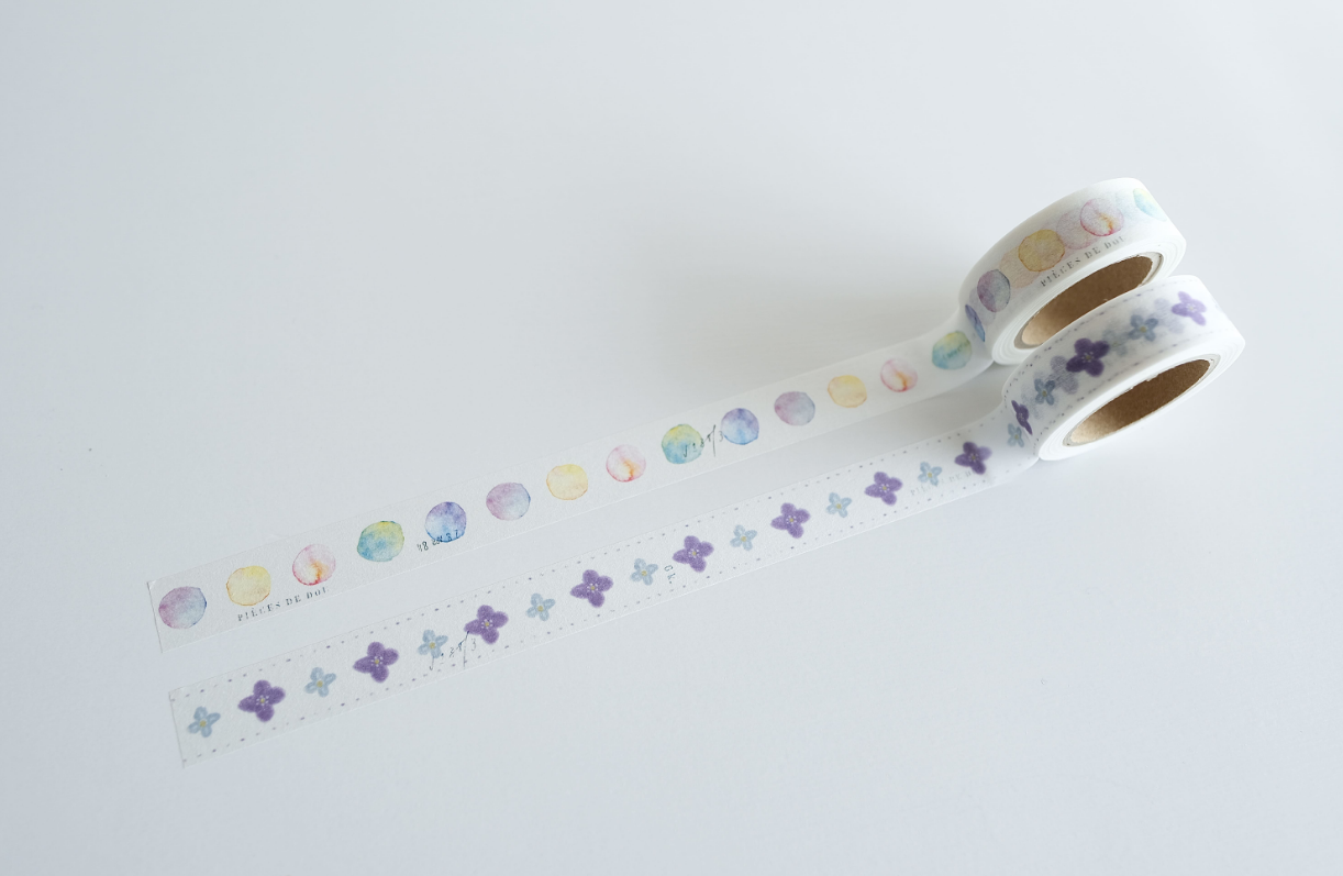 Yohaku Original Washi Tape- (Y-186) Hanashigure