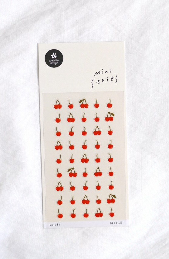Mini Series Stickers- Deco.23 (Cherries)