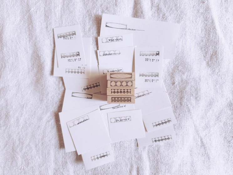 Penny Fei Geometric Series Rubber Stamps (4 types)