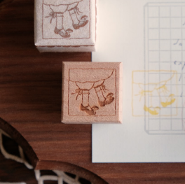 bighands Wanderlust in Dressing Rubber Stamps (6 designs)