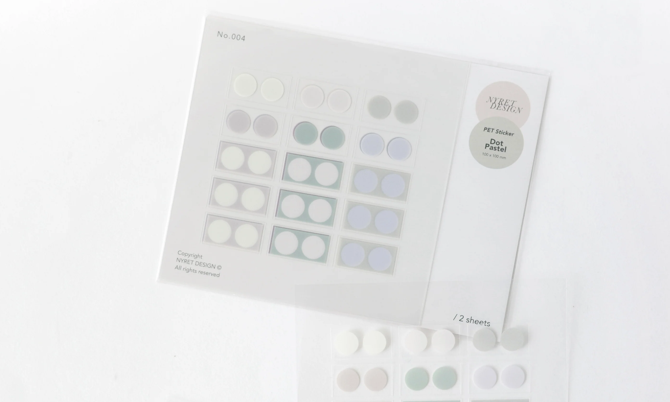 Nyret PET Stickers: Dot Pastel
