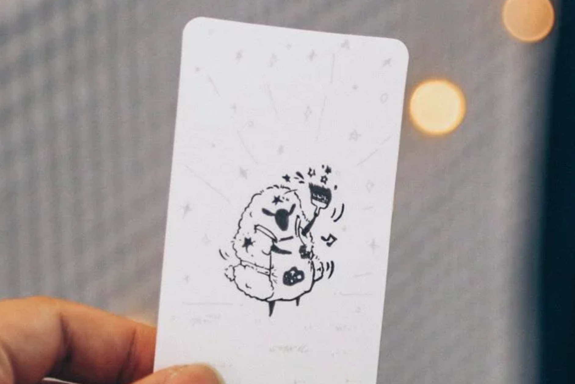 Modaizhi Sheep Painting Stars Rubber Stamp