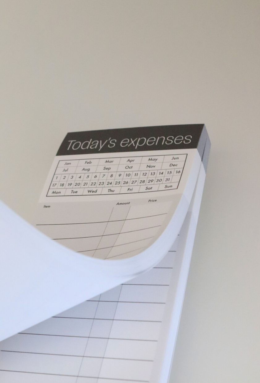 Today's Expenses Notepad