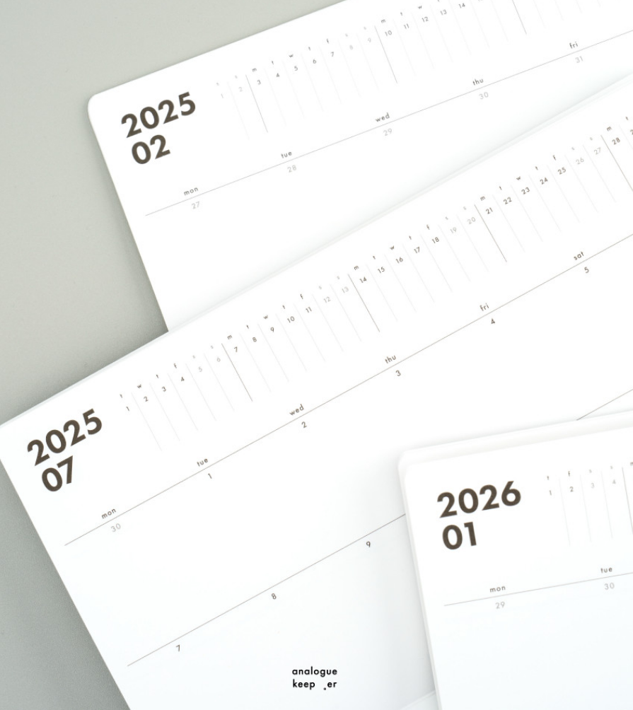 Analogue Keeper 2026 Diary: Monthly