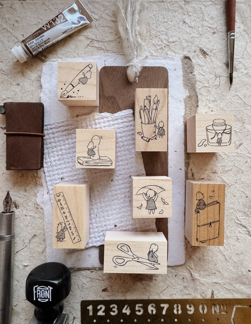 Penspapersplanner A Quiet Love For Stationery Rubber Stamps (8 designs)