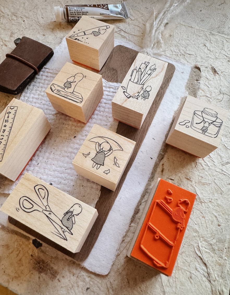 Penspapersplanner A Quiet Love For Stationery Rubber Stamps (8 designs)