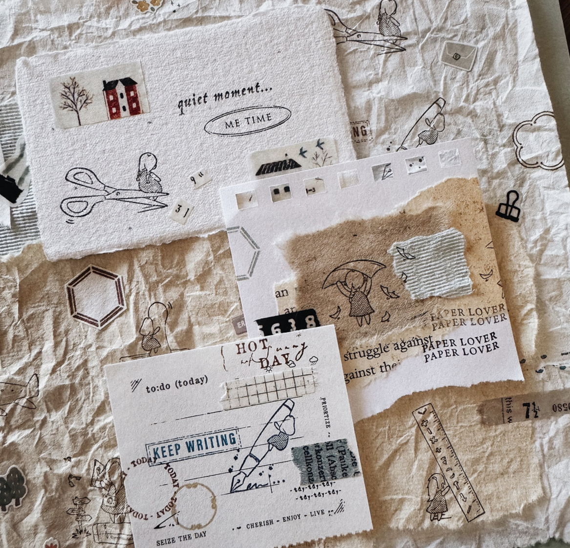 Penspapersplanner A Quiet Love For Stationery Rubber Stamps (8 designs)