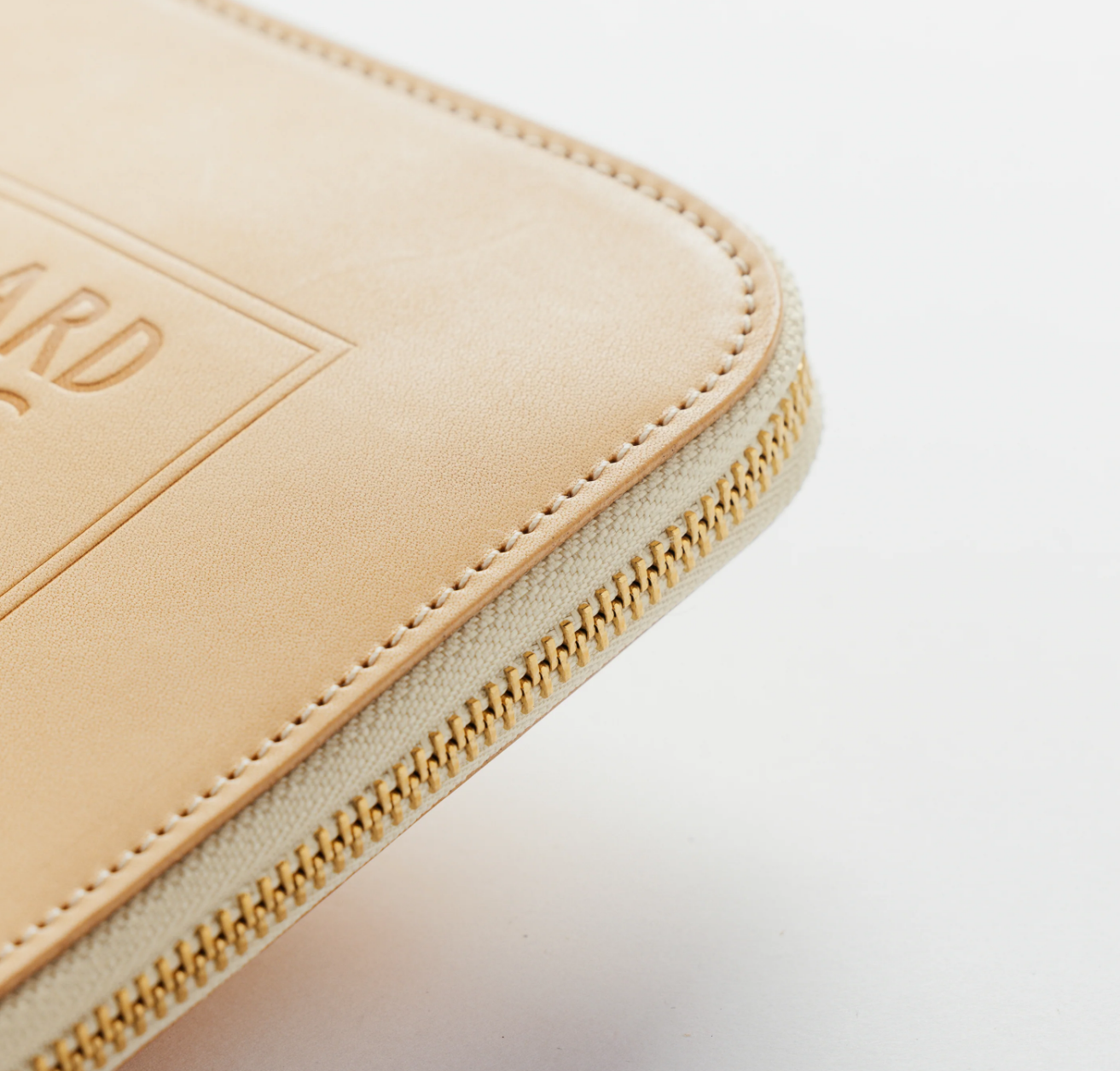 The Superior Labor: Stamped Series Zip Organizer A5 (Brown/Black)