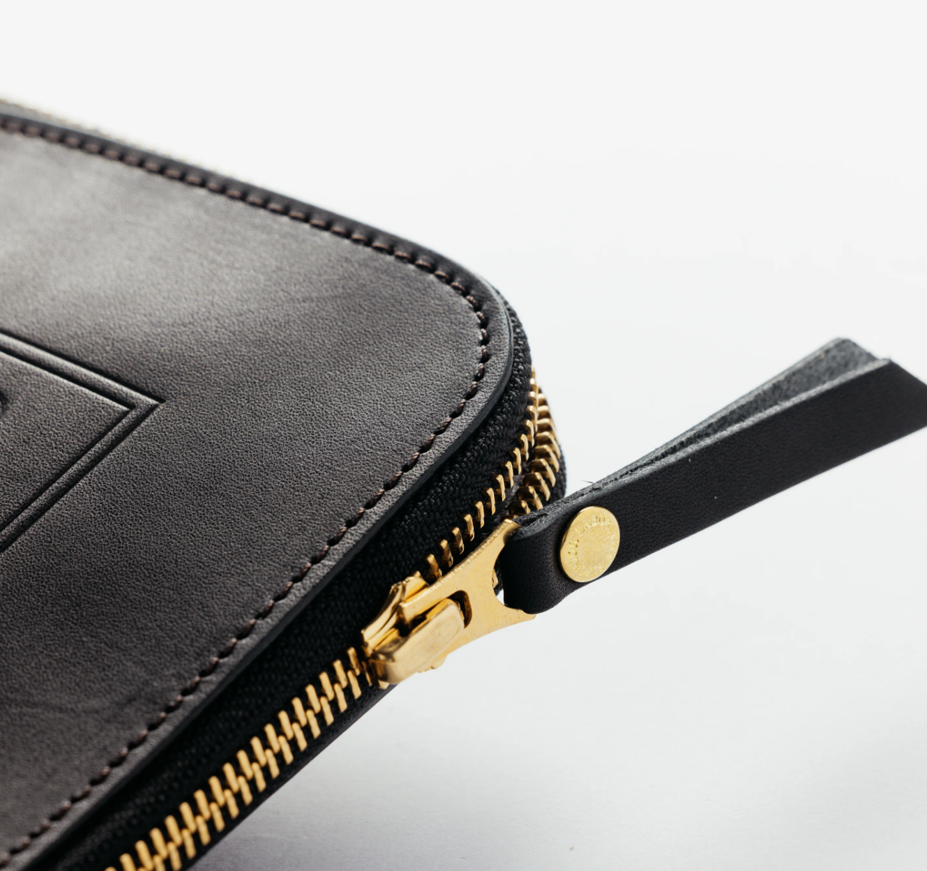 The Superior Labor: Stamped Series Zip Organizer A5 (Brown/Black)
