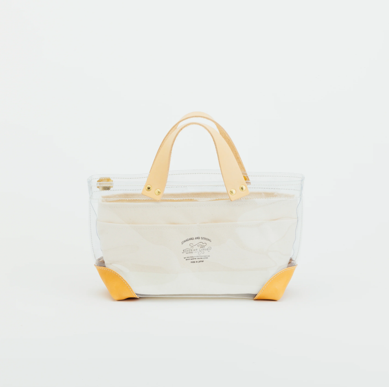 The Superior Labor-See Through Mini Tote (Black/White)