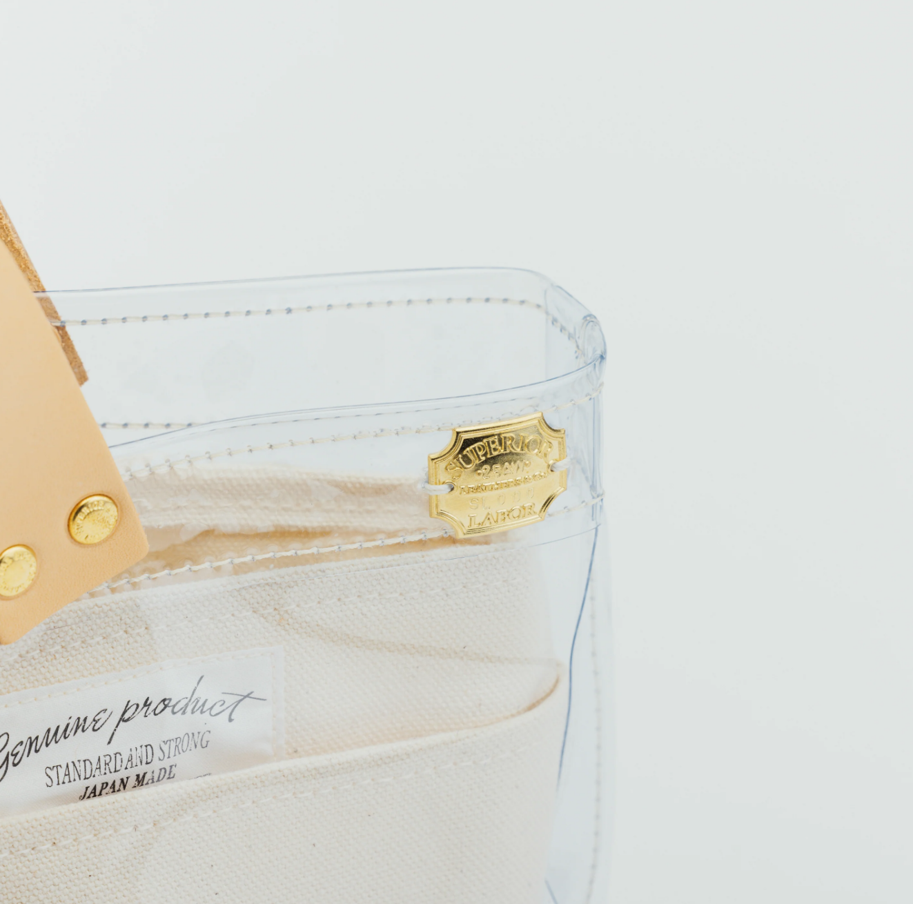 The Superior Labor-See Through Mini Tote (Black/White)