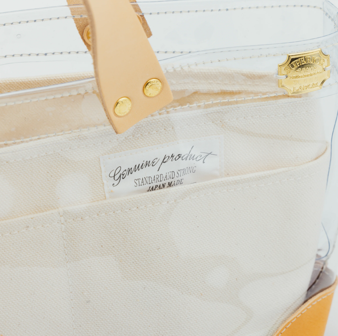 The Superior Labor-See Through Mini Tote (Black/White)